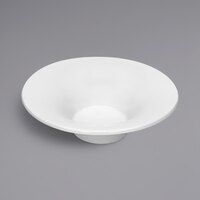 Bauscher by BauscherHepp 430114 Avantgarde 5 1/2" Bright White Round Wide Rim Porcelain Deep Plate - 36/Case