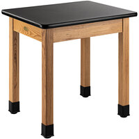 National Public Seating Wood Science Lab Table with High-Pressure Laminate Top - 36" Height