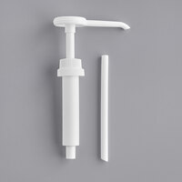 Tablecraft 1 oz. Condiment Pump Kit with 1 1/2" (38 mm) Screw On Adapter Lid and 11" Dip Tube