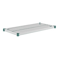 Regency+ 18" x 36" Green Epoxy Shelf with Polymer Drop Mat