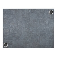 BFM Seating Midtown Rectangular Indoor Tabletop with 2 Wireless Chargers - Frosted Slate