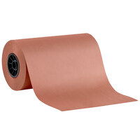 Lavex 12" x 700' 40 lb. Pink / Peach Void Fill Packing Paper Roll