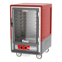 Metro C535-HFC-U C5 3 Series Heated Holding Cabinet with Clear Door - Red