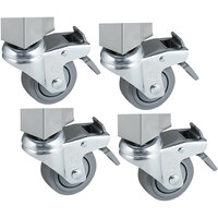 T&S TPS1000-CS 3" Swivel Stem Casters for TPS Portable Handwashing Stations - 4/Set