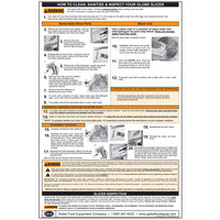 Globe CCHART Slicer Wall Chart for Globe C-Series Slicers