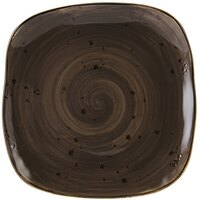 Tuxton GGM-501 TuxTrendz Artisan Geode Mushroom 9" Square China Plate - 12/Case