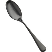 Bon Chef S4100BM Como 6 3/8" 18/10 Stainless Steel Extra Heavy Weight Matte Black Teaspoon - 12/Case