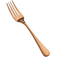 Bon Chef S4107RGM Como 7" 18/10 Stainless Steel Extra Heavy Weight Matte Rose Gold Salad / Dessert Fork - 12/Case