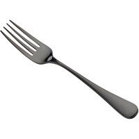 Bon Chef S4105BM Como 8 1/4" 18/10 Stainless Steel Extra Heavy Weight Matte Black European Dinner Fork - 12/Case