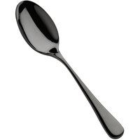 Bon Chef S4000B Como 6 3/8" 18/10 Stainless Steel Extra Heavy Weight Black Teaspoon - 12/Case