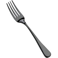 Bon Chef S4007B Como 7" 18/10 Stainless Steel Extra Heavy Weight Black Salad / Dessert Fork - 12/Case