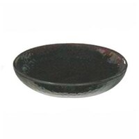 Thunder Group 1703TM Tenmoku Black 2 oz. Round Melamine Sauce Dish - 12/Pack