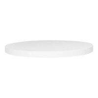 BFM Seating Midtown Round Indoor Tabletop - White