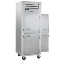 Traulsen G10003P 1 Section Solid Half Door Pass-Through Refrigerator - Right / Left Hinged Doors