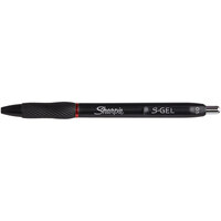 Sharpie 2096166 S-Gel Red Ink with Black Barrel 0.5mm Retractable Gel Pen - 12/Pack