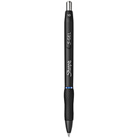 Sharpie 2096127 S-Gel Blue Ink with Black Barrel 1.0mm Retractable Gel Pen - 36/Pack