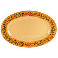 GET OP-618-VN 18" x 13 1/2" Venetian Oval Platter - 12/Pack