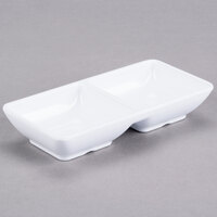 Carlisle 086202 4 oz. White Double Melamine Ramekin - 24/Case