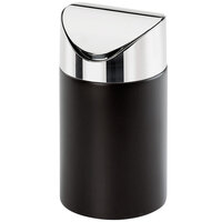 Cal-Mil 1717-96 Midnight Round Counter Trash Bin - 5" x 7"