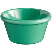 Acopa Foundations 4 oz. Green Smooth Melamine Ramekin - 12/Case