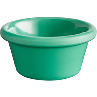 Acopa Foundations 2 oz. Green Smooth Melamine Ramekin - 12/Case