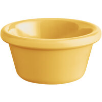 Acopa Foundations 2 oz. Yellow Smooth Melamine Ramekin - 12/Case