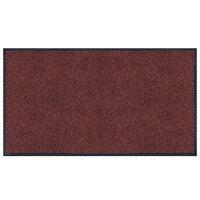 Lavex Plush Dilour 6' x 60' Red Antimicrobial PET Fiber Indoor Entrance Mat - 3/8" Thick