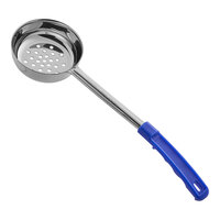 Choice 8 oz. Blue Perforated Portion Spoon