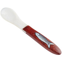 Bemka Mother of Pearl Caviar Spoon with Wood Handle