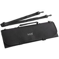 Schraf 10-Pocket Black Nylon Knife Roll