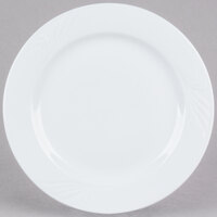 CAC RSV-20 Roosevelt 11 1/4" Super White Porcelain Plate - 12/Case