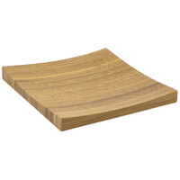 Front of the House DAP048BBB23 5" Square Flared Natural Bamboo Plate - 12/Case