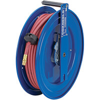 Coxreels Spring Rewind Left Side Mount Air and Water Hose Reel with (1) Low PressureHose - 300 PSI