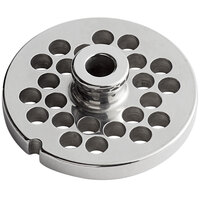 Avantco 177MG1247 #12 Stainless Steel Grinder Plate for MG12 and MG12R Meat Grinders - 5/16"