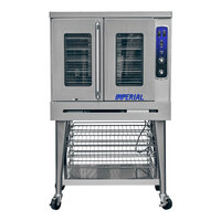 Imperial Range PCVG-1 Pro Series Single-Deck Two-Door Liquid Propane Convection Oven with Two-Speed Motor- 70,000 BTU