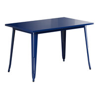 Lancaster Table & Seating Alloy Series 48" x 30" Sapphire Standard Height Outdoor Table