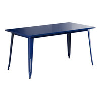 Lancaster Table & Seating Alloy Series 63" x 32" Sapphire Standard Height Outdoor Table