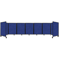 Versare 1930202 Blue SoundSorb Folding Room Divider 360 - 19' 6" x 4'