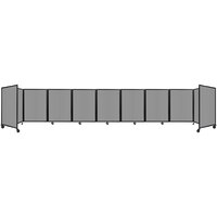 Versare 1248907 Light Gray Polycarbonate Foldable Room Divider 360 - 25' x 4'
