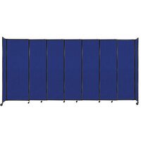 Versare 1490705 Royal Blue StraightWall Sliding Room Divider - 15' 6" x 7' 6"