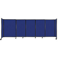 Versare 1448505 Royal Blue StraightWall Sliding Room Divider - 11' 3" x 4'