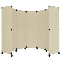 Versare 1709001 Beige MP10 Economical Folding Portable Partition - 10' x 6' 10"