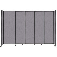 Versare 1490508 Cloud Gray StraightWall Sliding Room Divider - 11' 3" x 7' 6"