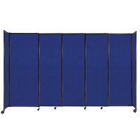 Versare 1482505 Royal Blue StraightWall Sliding Room Divider - 11' 3" x 6' 10"