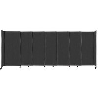 Versare 1472702 Black StraightWall Sliding Room Divider - 15' 6" x 6'