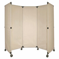 Versare 1706001 Beige MP10 Economical Folding Portable Partition - 6' x 6'