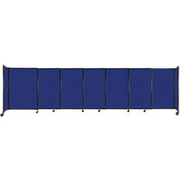 Versare 1448705 Royal Blue StraightWall Sliding Room Divider - 15' 6" x 4'