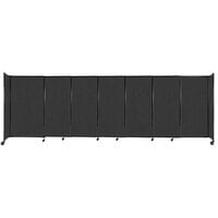 Versare 1460702 Black StraightWall Sliding Room Divider - 15' 6" x 5'