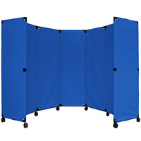 Versare 1708003 Blue MP10 Economical Folding Portable Partition - 10' x 6'