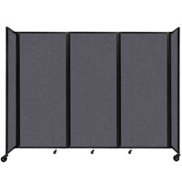Versare 1933005 Dark Gray SoundSorb Folding Room Divider 360 - 8' 6" x 6' 10"